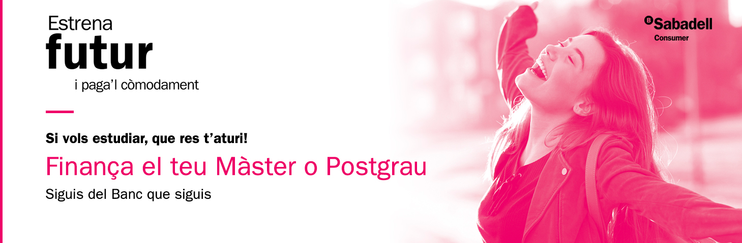 Finança el teu màster o postgrau