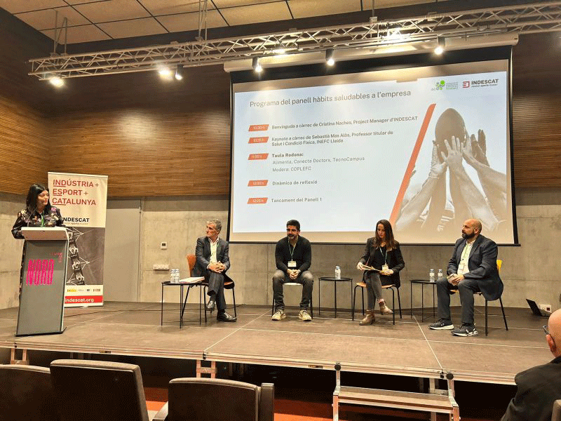 Congres d'Indescat amb la participació d'Alba Pardo en representació del TecnoCampus