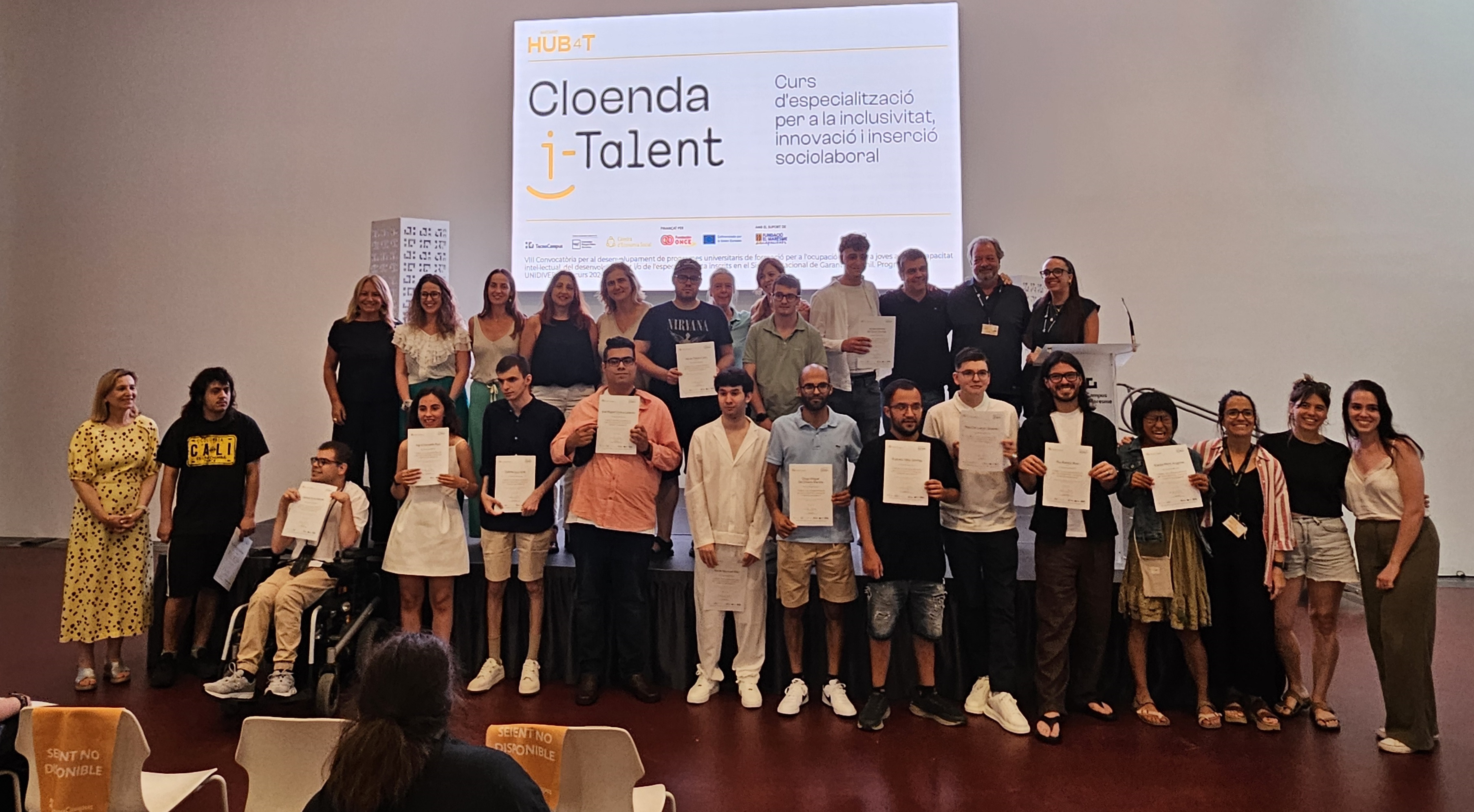 Tancament de la 4a edició del curs I-Talent, que fomenta la integració laboral de joves amb discapacitat intel·lectual
