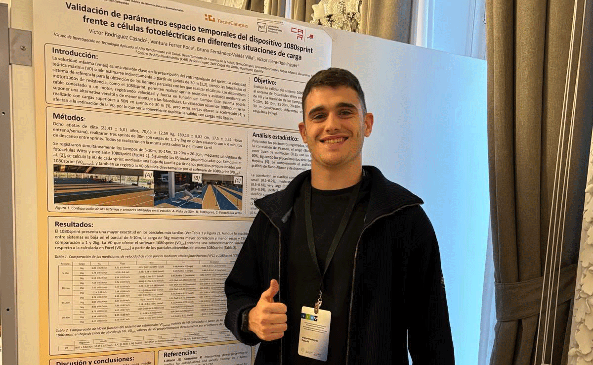L’alumni Víctor Rodríguez Casado presenta el Treball de Final de Màster al Congrés de la Societat Ibèrica de Biomecànica i Biomaterials