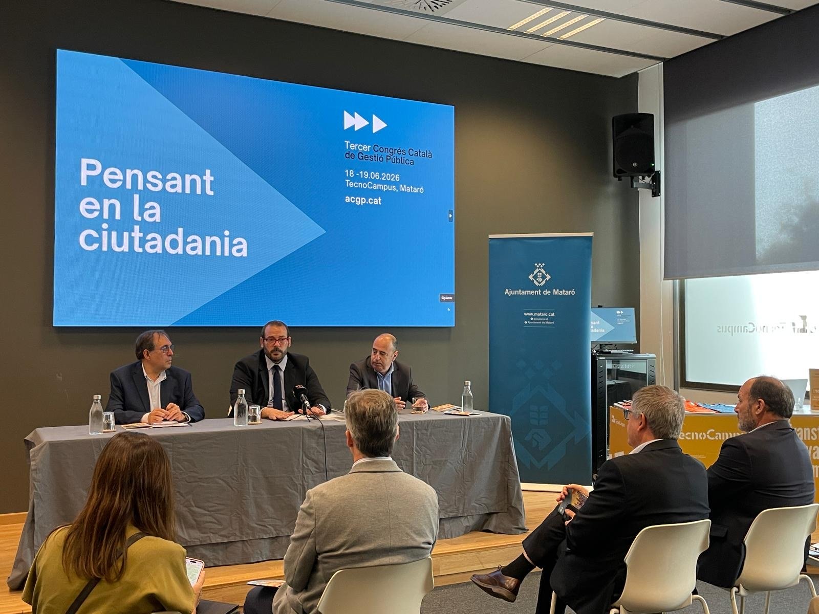 Imatge de la roda de premsa de presentació del Congrés