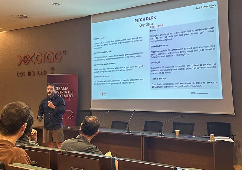 El projecte StrongArm de TecnoCampus es presenta a la Fira d'Innovació i Innovation Day de l'AGAUR