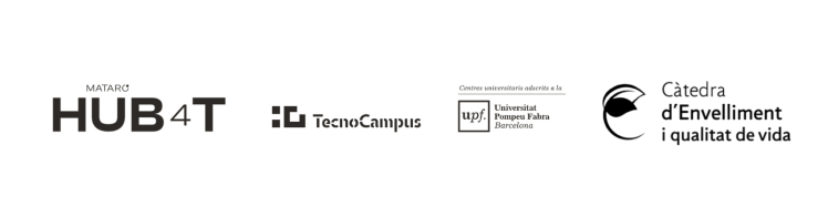 Logo TecnoCampus Senior HUB4T TecnoCampus Cátedra de Envejecimiento y Calidad de Vida