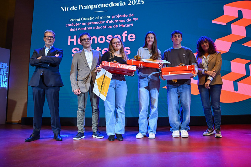 Premi Creatic al millor projecte emprenedor d’alumnes de FP dels centres educatius de Mataró: Hemosafe Systems